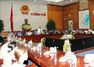 ຮອງນາຍົກລັດຖະມົນຕີ ຕ້ອນຮັບ ຄະນະຜູ້ແທນຜູ້ມີຄຸນງາມຄວາມດີແຂວງກວາງນາມ